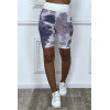 Cycliste tie and dye violet push-up et anti-cellulite - 5