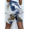 Cycliste tie and dye bleu push-up et anti-cellulite - 6