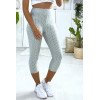 Legging corsaire Push Up gris très fashion - 2