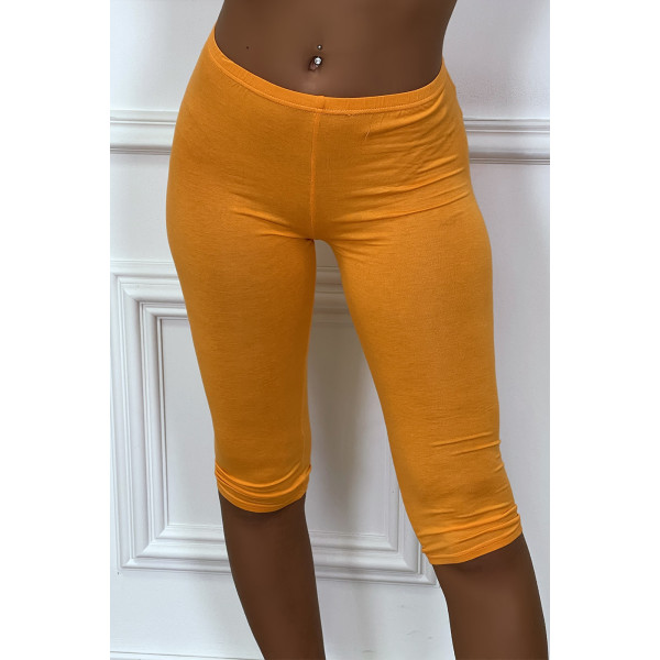 Legging court tout doux orange - 4