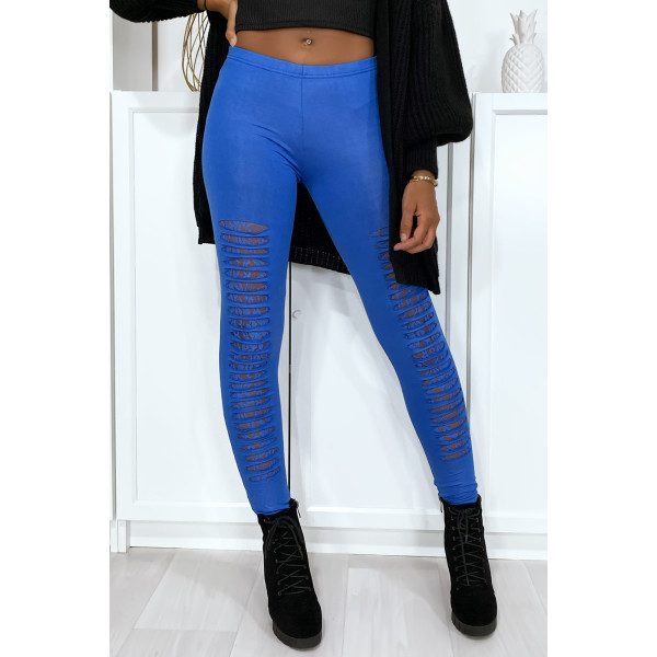 Legging royal effilé à l'avant et doublé en dentelle - 2