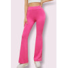 Pantalon moulant évasé rose - 2