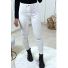 Jeans slim blanc taille haute - 3