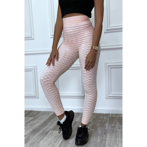 Legging rose matière anti-cellulite effet push-up - 5