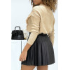 Pull camel col montant femme - 8