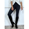 Jeans slim marine taille haute - 17