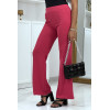 Pantalon patte d'éléphant rose fushia - 5