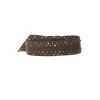 Ceinture marron cloutée doré et argenté - SG - 0551 - 2