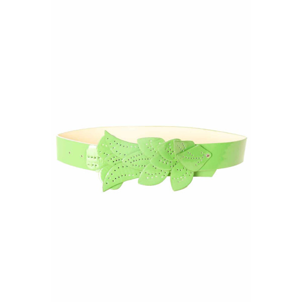 Ceinture Verte, boucle motif feuilles BG-PO44 - 2