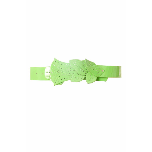 Ceinture Verte, boucle motif feuilles BG-PO44 - 5