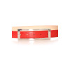 Ceinture Rouge avec boucle rectangulaire argentée. Accessoire 9001 - 2