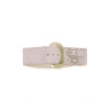 Ceinture élastique lila avec décoration sur le côté effet double ceinture - SG - 0306 - 1