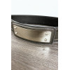 Ceinture noir avec longue boucle rectangulaire - 3