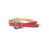 Ceinture fine fuchsia, boucle fantaisie. 56-0255 - 1