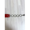 Ceinture rouge avec accessoire en cercles et en strass - 3