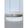 Ceinture blanche en simili avec strass oeillet - 5