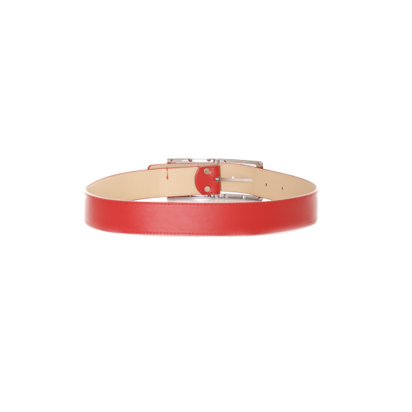 Ceinture rouge boucle avec strass - 9008 - 2