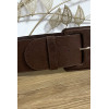 Grosse ceinture marron avec joli motif - 5