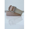 Ceinture rose effet python à boucle rectangle - 3