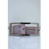 Ceinture rose en simili à boucle rectangulaire - 7