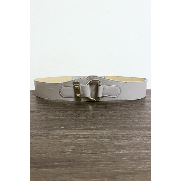 Ceinture grise avec forme ovale - 1