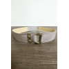 Ceinture grise avec forme ovale - 4