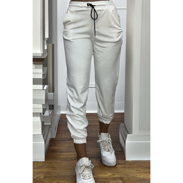 Ensemble tunique et pantalon  blanc - 3