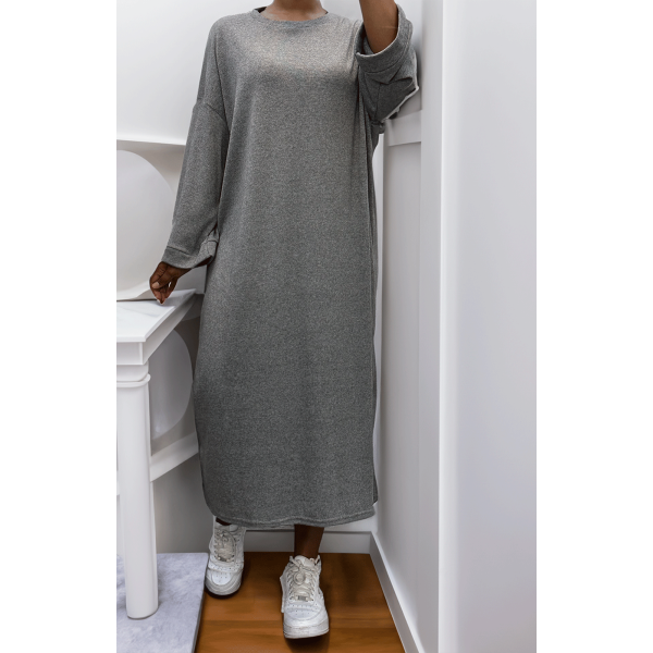 Robe simple gris - 2