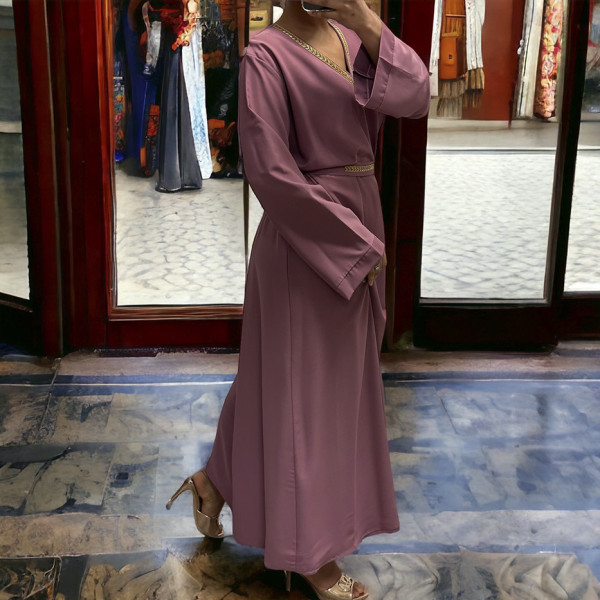 Abaya Rania violet  - 1