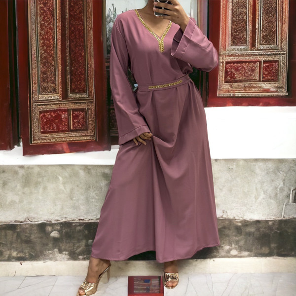 Abaya Rania violet  - 2