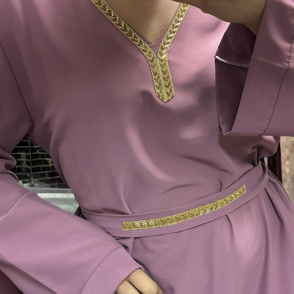 Abaya Rania violet  - 4