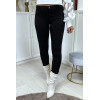 Jean slim noir taille basse - 1