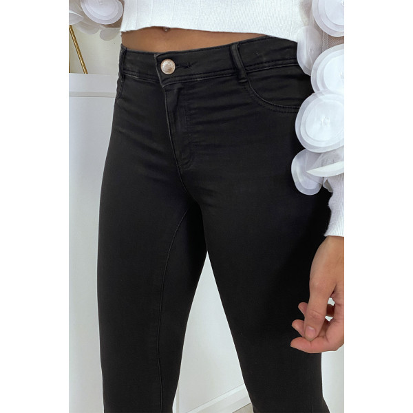 Jean slim noir taille basse - 8