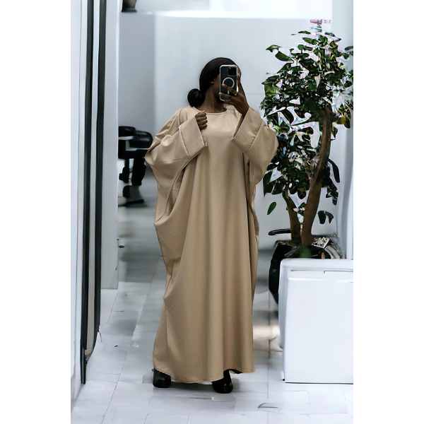 Abaya beige over size (36-52) coupe kimono - 3