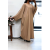 Abaya camel over size (36-52) coupe kimono - 2