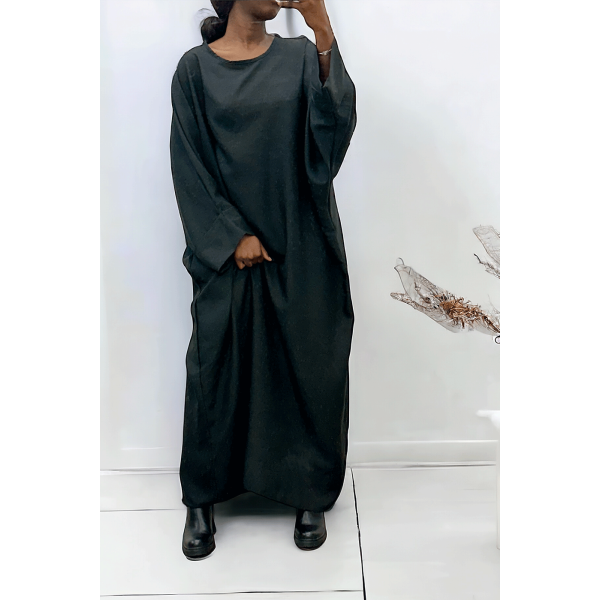 Abaya noire très ample (36-52) coupe kimono - 2