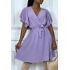 Robe patineuse lilas cache coeur - 3