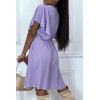 Robe patineuse lilas cache coeur - 5