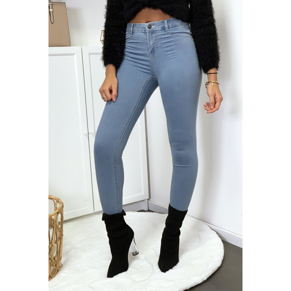 Jeans slim bleu clair avec poches arrière - 2