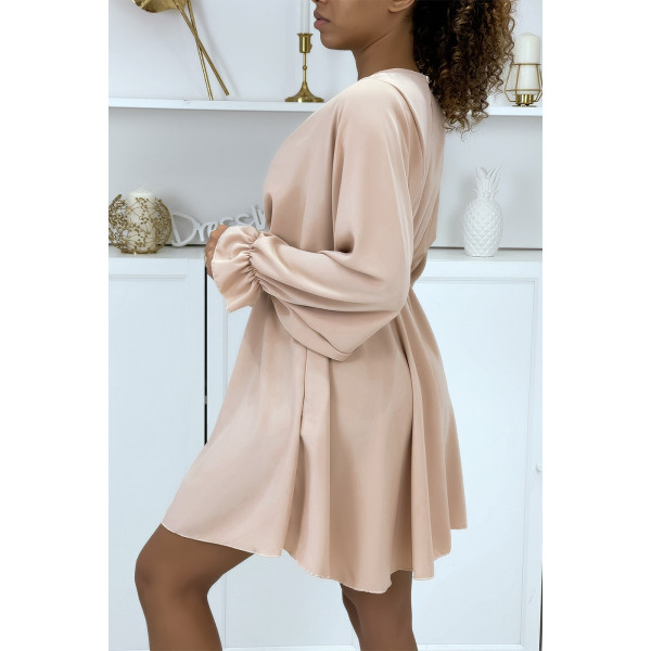 Robe patineuse rose - 1