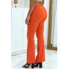 Pantalon patte d'éléphant orange très tendance - 3