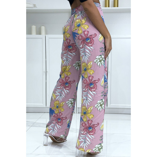 Pantalon palazzo rose tendance et chic - 1