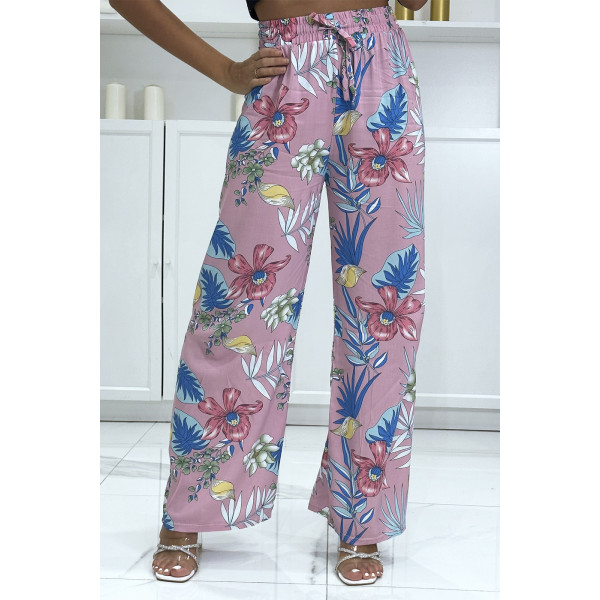 Pantalon palazzo rose tendance et chic - 2