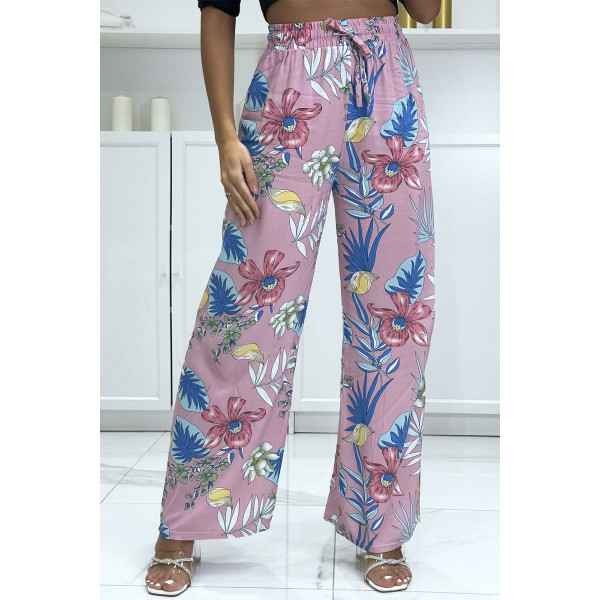 Pantalon palazzo rose tendance et chic - 3