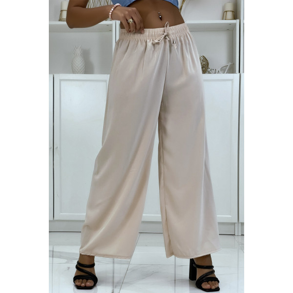 Pantalon palazzo beige très agréable à porter - 1