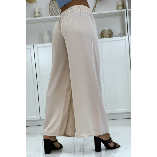 Pantalon palazzo beige très agréable à porter - 3