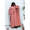 Abaya rose over size (36-52) coupe kimono - 3