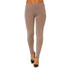 Leggings uni basique couleur Taupe  . - 4