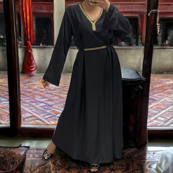 Abaya Rania noir - 3