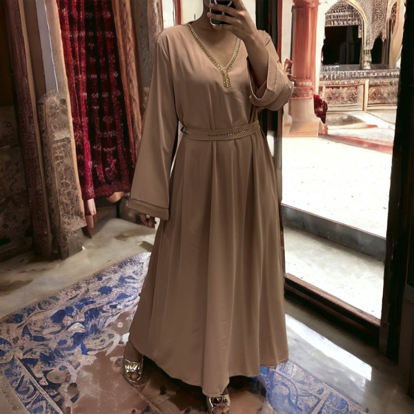 Abaya Rania camel  - 3